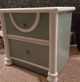 bedside table with laminated top photo
